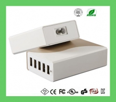 5V10A 5 port USB charger desktop type